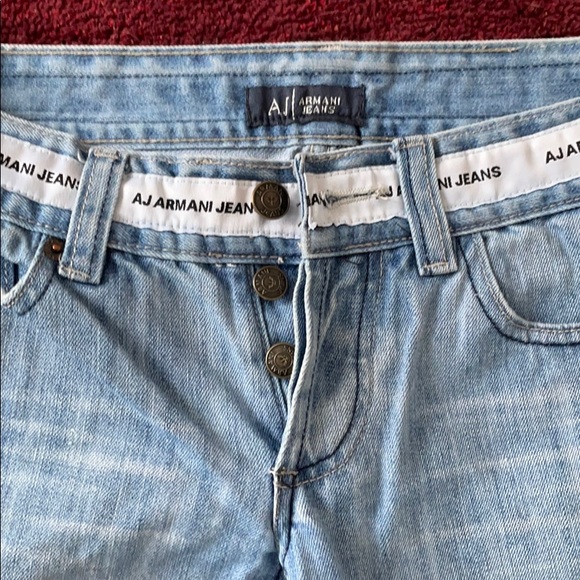 A J Armani Vintage Women’s distressed denims - Picture 2 of 5
